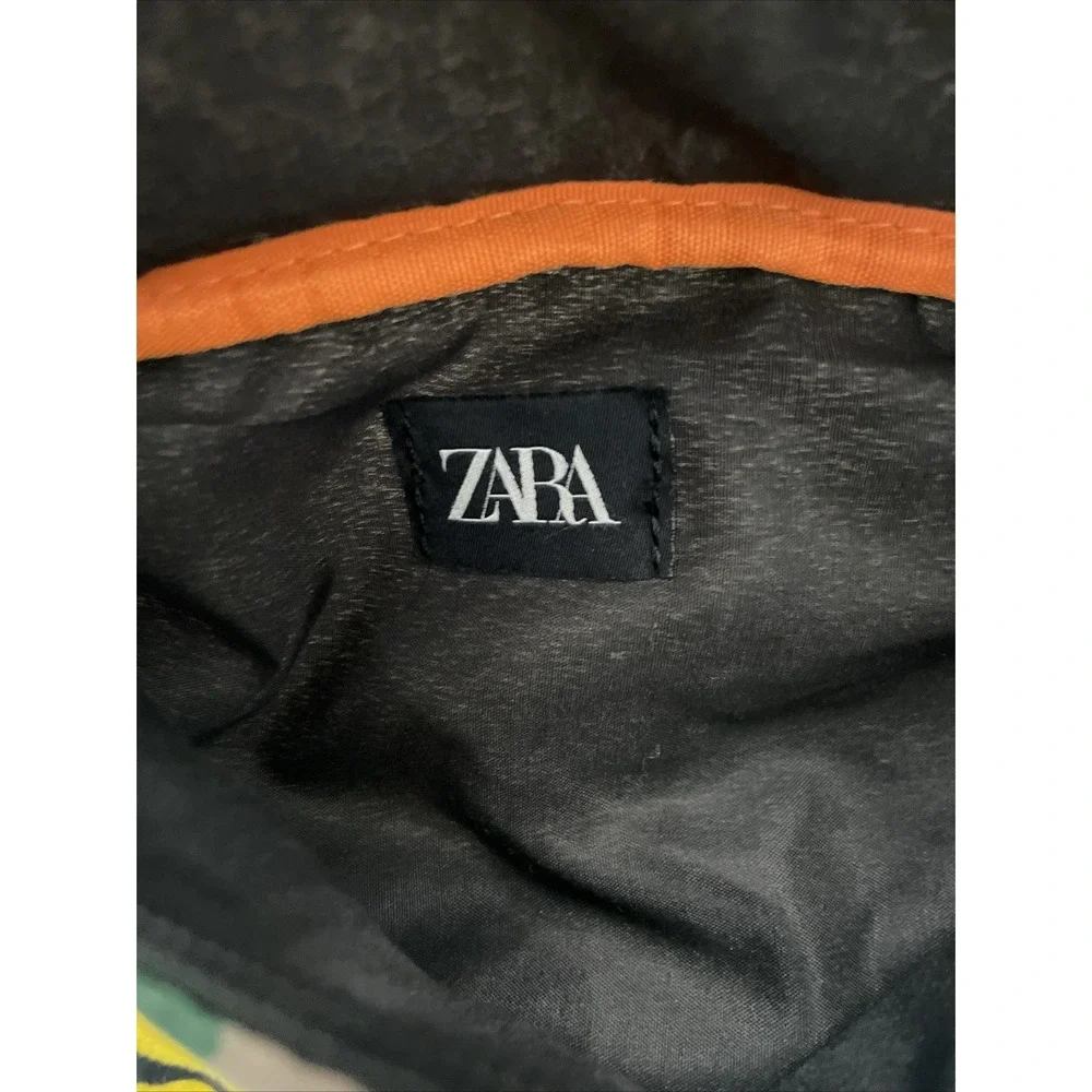 Zara Wild Dino Fanny Pack Bag Kids Beige Canvas Dinosaur Belt Bag